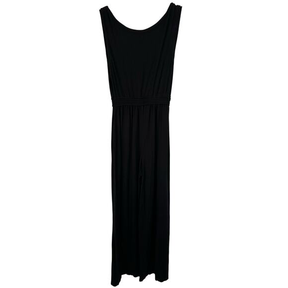 2/$15 Max Studio Wide Leg Jumpsuit Black Sleeveless Scoop Neck Size XS - Picture 7 of 9